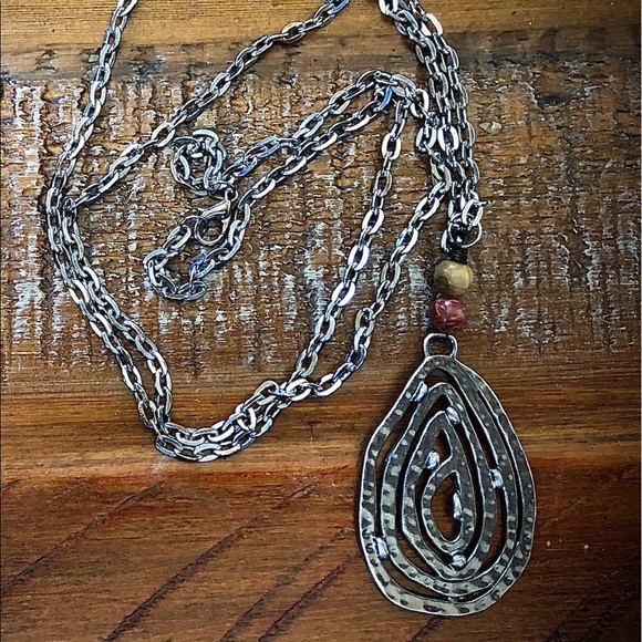Gunmetal chain necklace - Picture 2 of 2